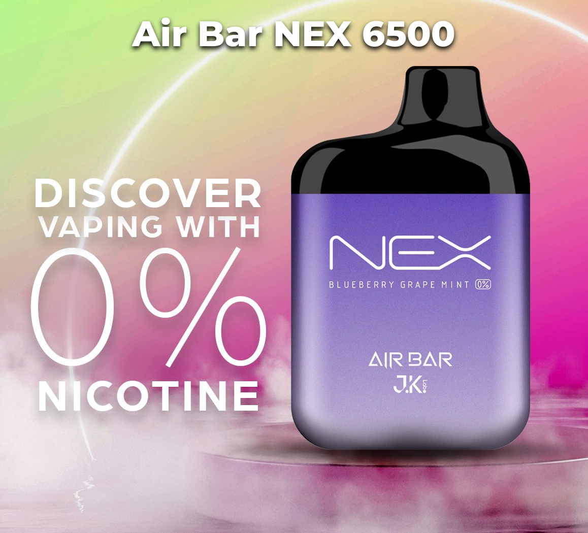 Air Bar NEX 6500 ZERO Nicotine Vape: Advanced, Nicotine-Free Vaping –  Zistock