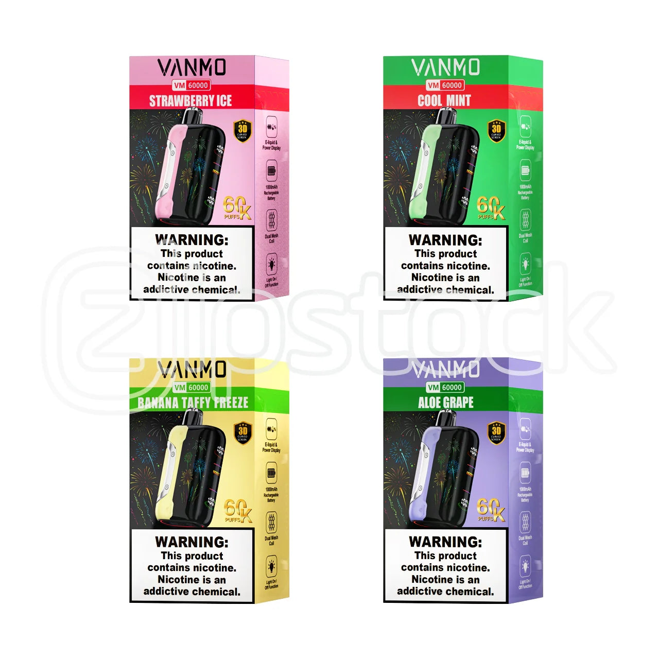 VANMO VM60000 Vape 20mL E-Liquid & 60,000 Puffs of Pure Satisfaction Zistock VANMO VM60000 Vape 20mL E-Liquid & 60,000 Puffs of Pure Satisfaction Zistock