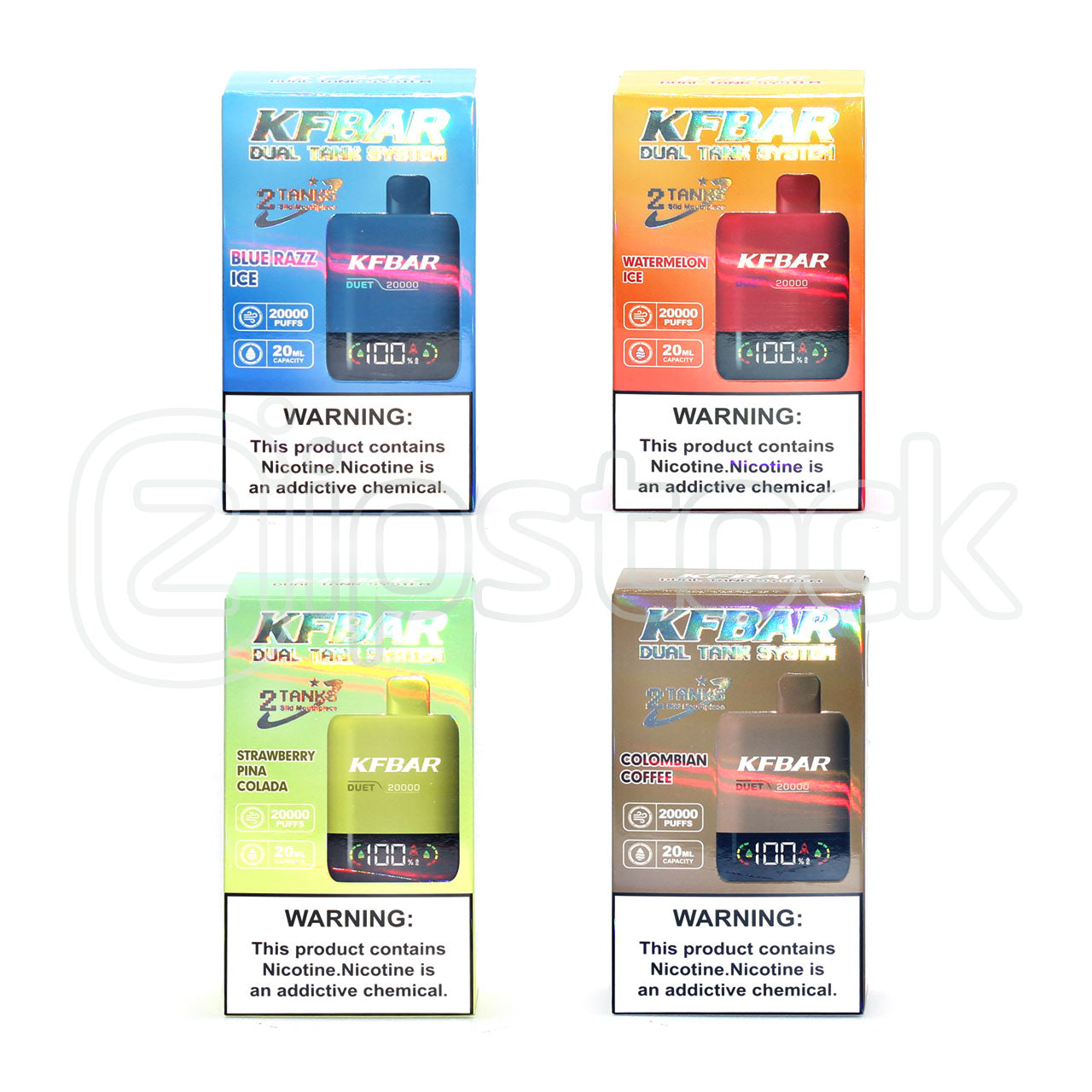 KFBar Vape Duet 20000 Puffs | Dual Tank System Zistock KFBar Vape Duet 20000 Puffs | Dual Tank System Zistock
