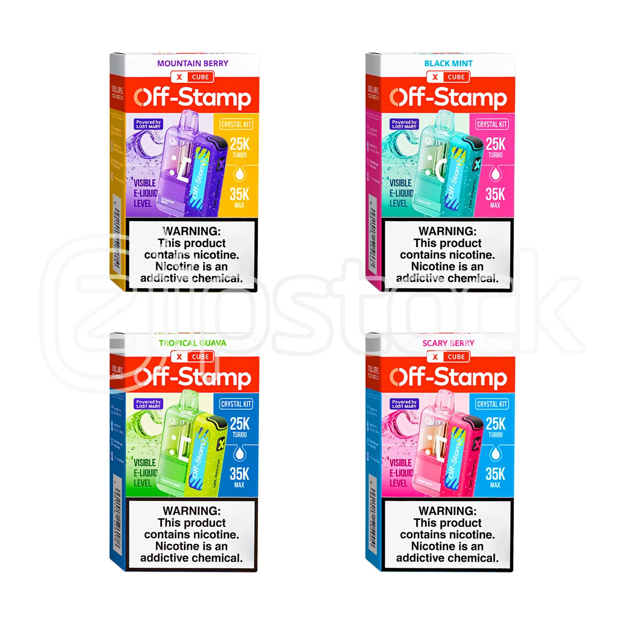 OFF-STAMP X CUBE Crystal 35000 Puffs Vape