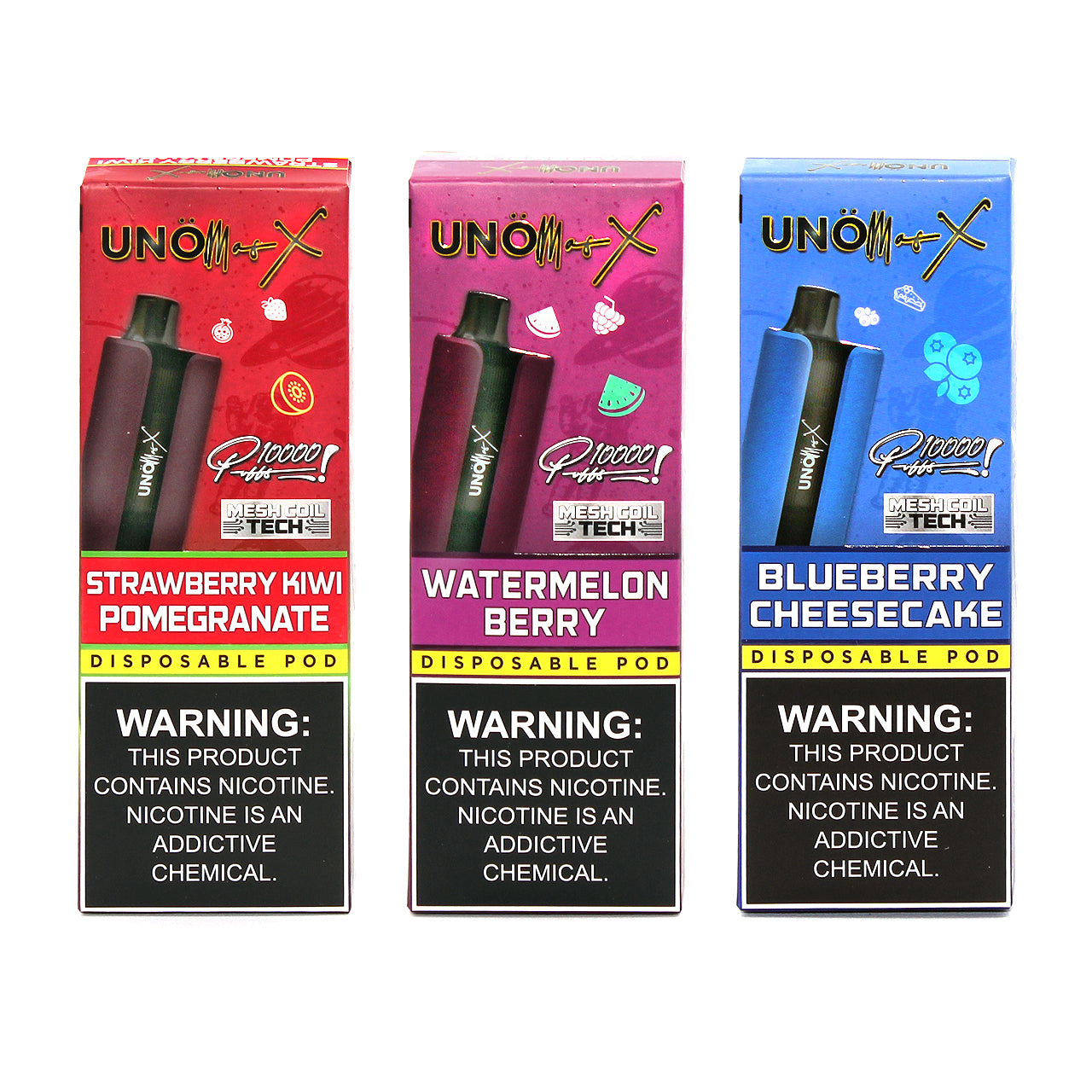 UNO Mas X 10,000 Puff Disposable with Digital Display - Rechargeable