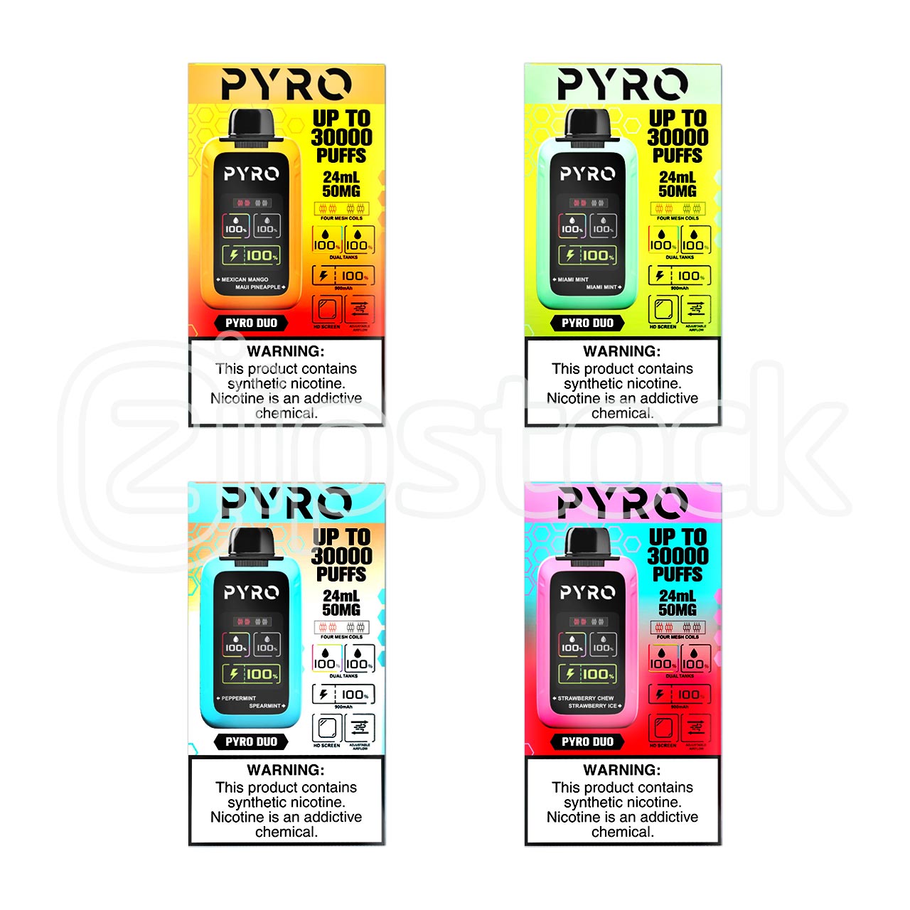 PYRO Duo Flavor 30000 Vape - Disposable Online - All Flavors Zistock PYRO Duo Flavor 30000 Vape - Disposable Online - All Flavors Zistock