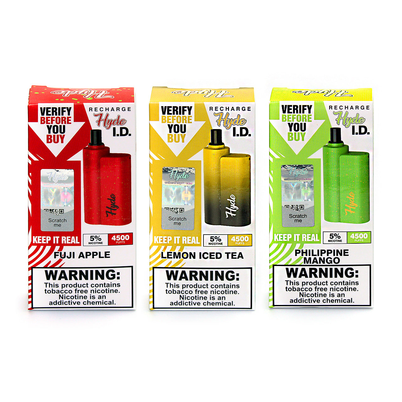 Hyde I.D. Recharge Vape Flavors