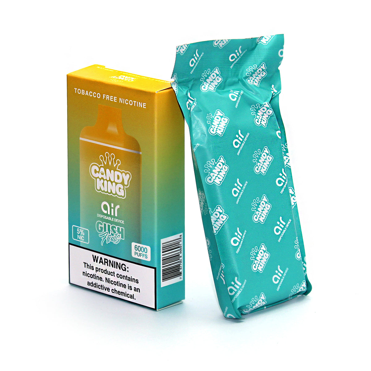 Candy King Air 6000 Vape 6K Puffs Disposable Device Ziip Stock