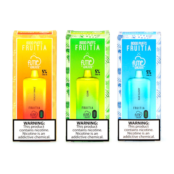 Fruitia & Fume 8000 Puffs Vape | ORJOY Flavors Online – Ziip Stock
