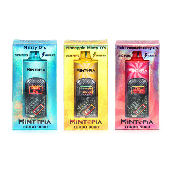 MiNTOPiA Turbo 9000 Puffs Vape | Flavored Disposable eCigs  Zistock