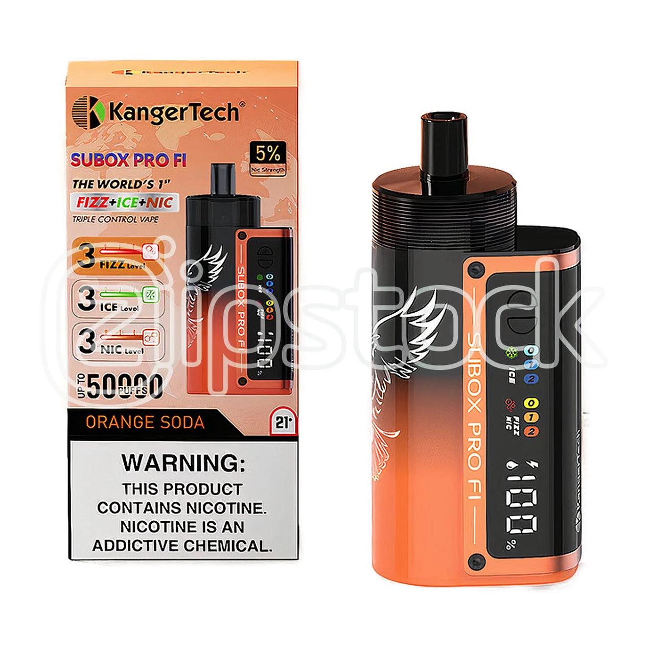 Disposble Pen - Pre-Filled Pod  tagged "KangerTech"  Ziip Stock