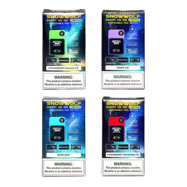 SnowWolf Smart HD 15K Limited Vape | Disposable Online Zistock SnowWolf Smart HD 15K Limited Vape | Disposable Online Zistock