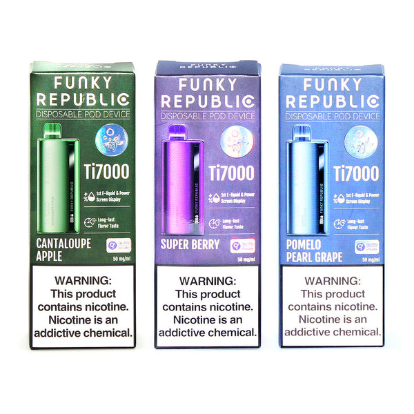 vape types Funky Republic Ti7000 by Funky Lands Vape
