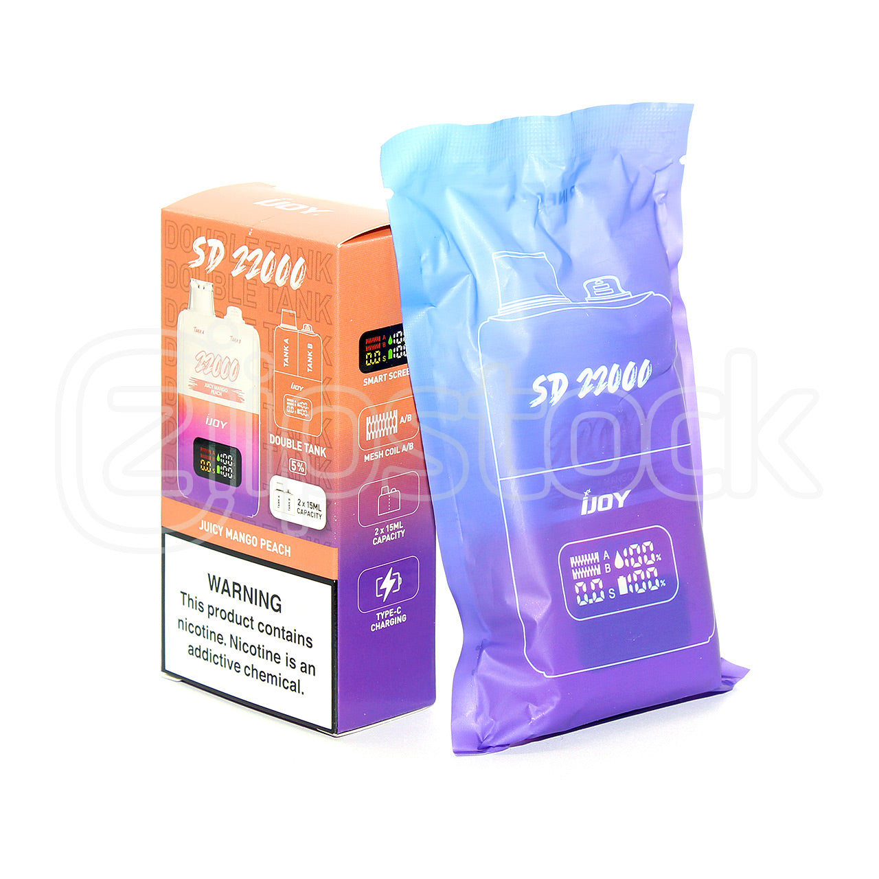 iJoy 22000 Puffs Two Tank Vape | Flavored Disposable SD22K Ziip Stock iJoy 22000 Puffs Two Tank Vape | Flavored Disposable SD22K Ziip Stock