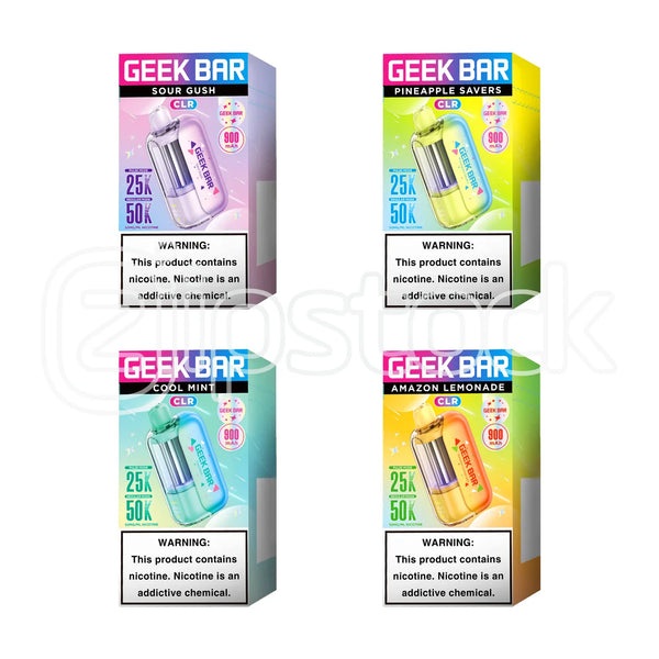 Geek Bar CLR 50K Disposable 5% 50000 Puffs, 17mL Vape Zistock Geek Bar CLR 50K Disposable 5% 50000 Puffs, 17mL Vape Zistock