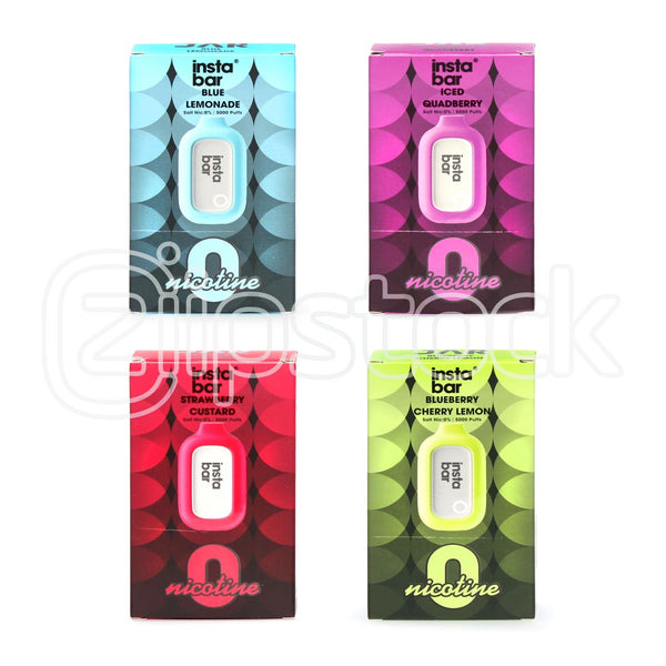 Instabar Zero Nicotine 5000 Vape | Flavored Nicotine Free eCigs Zistock Instabar Zero Nicotine 5000 Vape | Flavored Nicotine Free eCigs Zistock