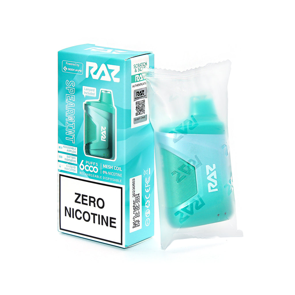 Geek Vape RAZ CA6000 Zero Nic Vape | 0% Nicotine Free eCig – Ziip Stock