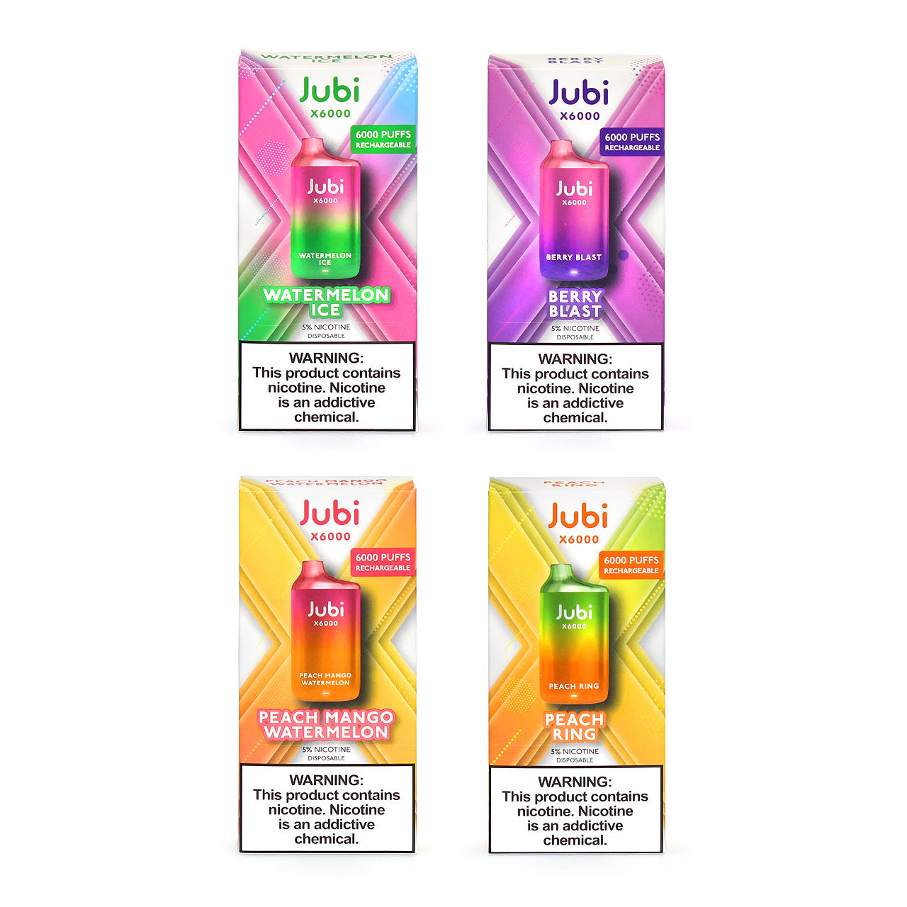 JUBI X6000 Puffs Rechargeable Vape