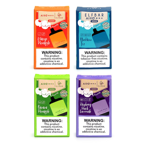 Elf Bar Airo Max 5000 Disposable Vape | AIROmax by ElfBar Zistock Elf Bar Airo Max 5000 Disposable Vape | AIROmax by ElfBar Zistock
