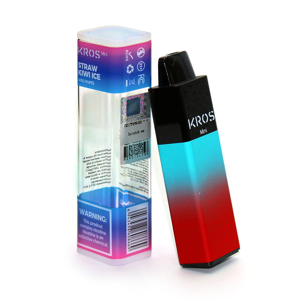 best 0 nicotine disposable vape 4000 puffs Kros Mini 4000 Disposable Vape