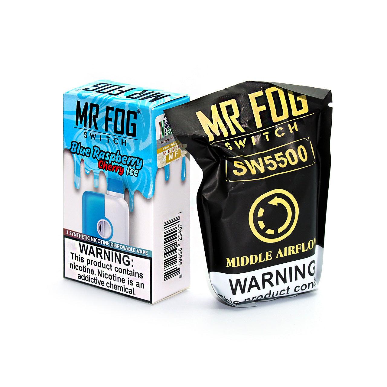 how much is elf bar vape MR FOG Switch Green Apple Raspberry Watermelon Ice 5500 Puffs Disposable main image 0
