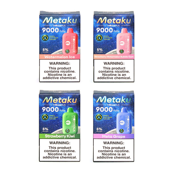 ぺっとふードモグワン Moonwalk 9000 Puff Smart Vape by Metaku | Rechargeable Flavors