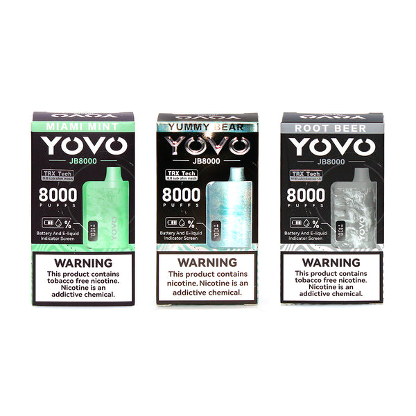 Yopiページ YOVO JB8000 Puff Recharge Vape | Smart Indicator | Flavors