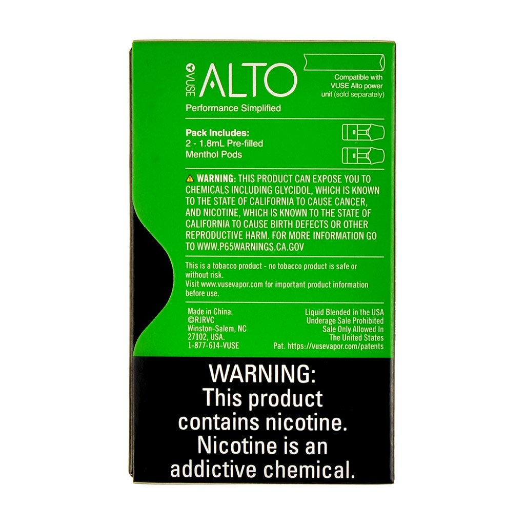 VUSE Alto Pods Menthol - SALE $9.99 Online Zistock VUSE Alto Pods Menthol - SALE $9.99 Online Zistock