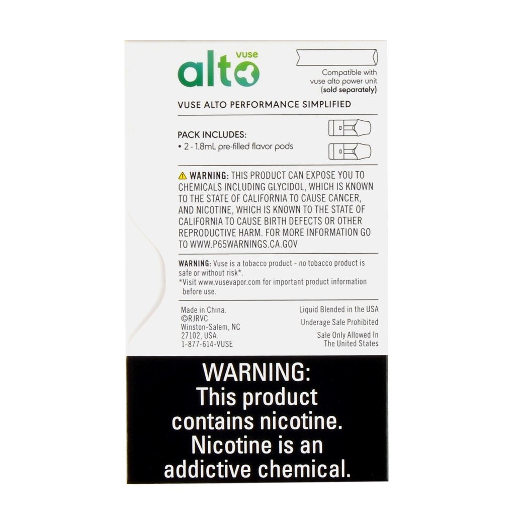 VUSE Alto Pods Menthol - SALE $9.99 Online Zistock VUSE Alto Pods Menthol - SALE $9.99 Online Zistock