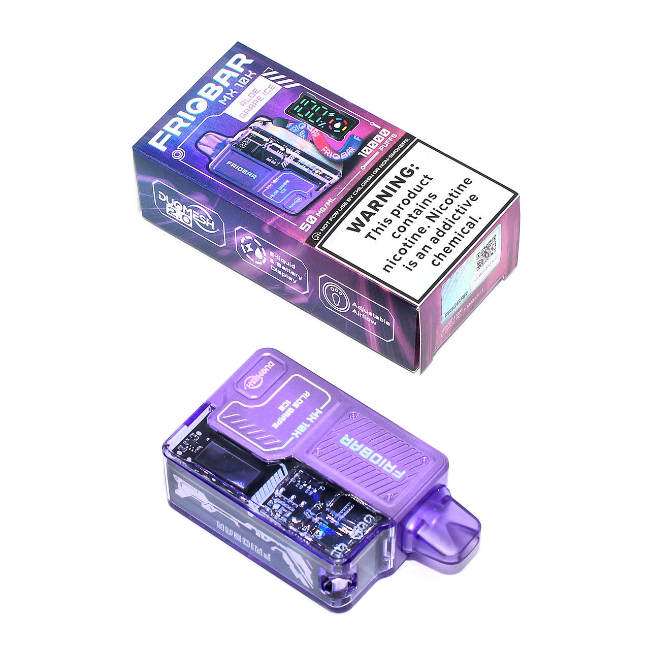 FrioBar MX 10K Disposable Vape - 10,000 Puffs, DuoMesh Coil, 20mL  Zistock