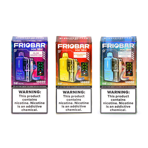 FrioBar MX 10K Disposable Vape - 10,000 Puffs, DuoMesh Coil, 20mL Zistock FrioBar MX 10K Disposable Vape - 10,000 Puffs, DuoMesh Coil, 20mL Zistock