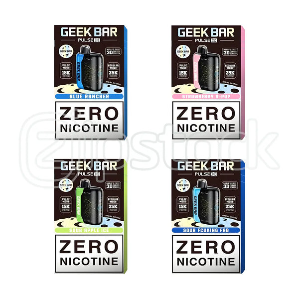 Geek Bar Pulse X ZERO Nicotine 25K Vape Ziip Stock Geek Bar Pulse X ZERO Nicotine 25K Vape Ziip Stock