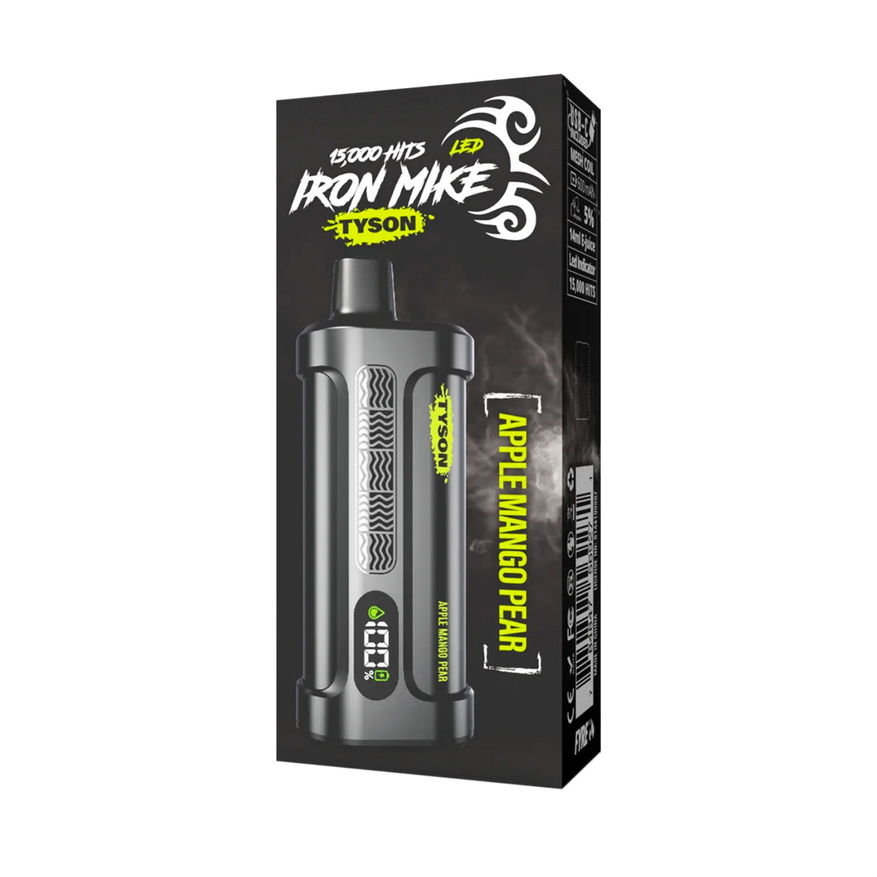 Tyson IRON Mike 15000 Hits Vape | All Flavors Online Zistock Tyson IRON Mike 15000 Hits Vape | All Flavors Online Zistock