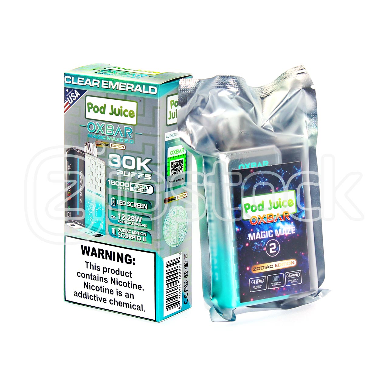 Pod Juice x OXBAR 30K Magic Maze 2.0 Vape | Zodiak Edition Zistock Pod Juice x OXBAR 30K Magic Maze 2.0 Vape | Zodiak Edition Zistock