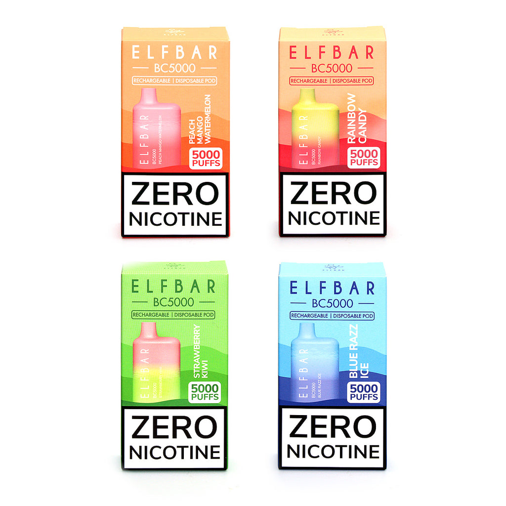 Elf Bar BC5000 ZERO NIC Disposable Vape | 0% nicotine by ElfBar – Ziip ...