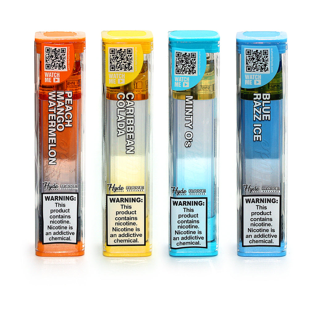 Hyde Edge RAVE Vape 16.99 Recharge by Hyde Ziip Stock