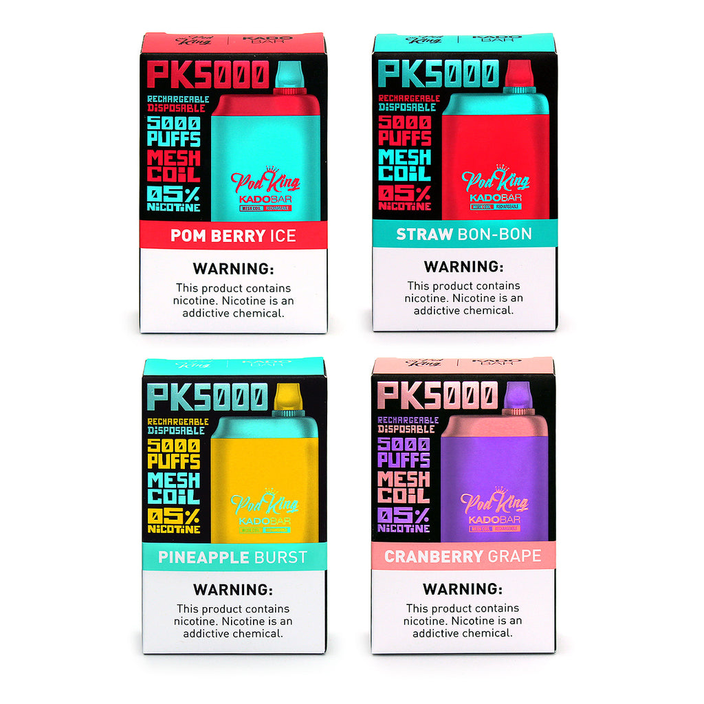 Pod King Kado Bar PK5000 Disposable Vape | Rechargeable eCig – Ziip Stock