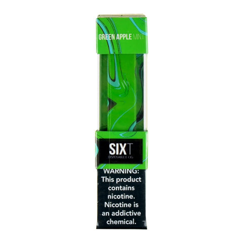 SixT Green Apple Mint Disposable Pod Device