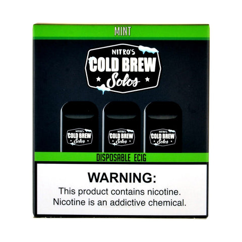 Nitro's Cold Brew Solos Mint Disposable E-Cig