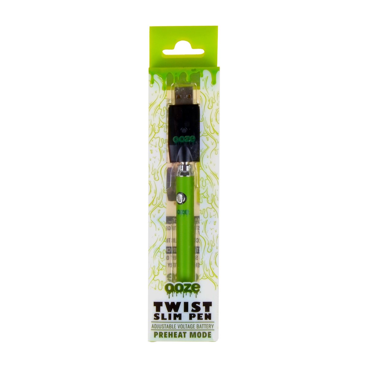 Ooze Green Slim Pen Twist Battery